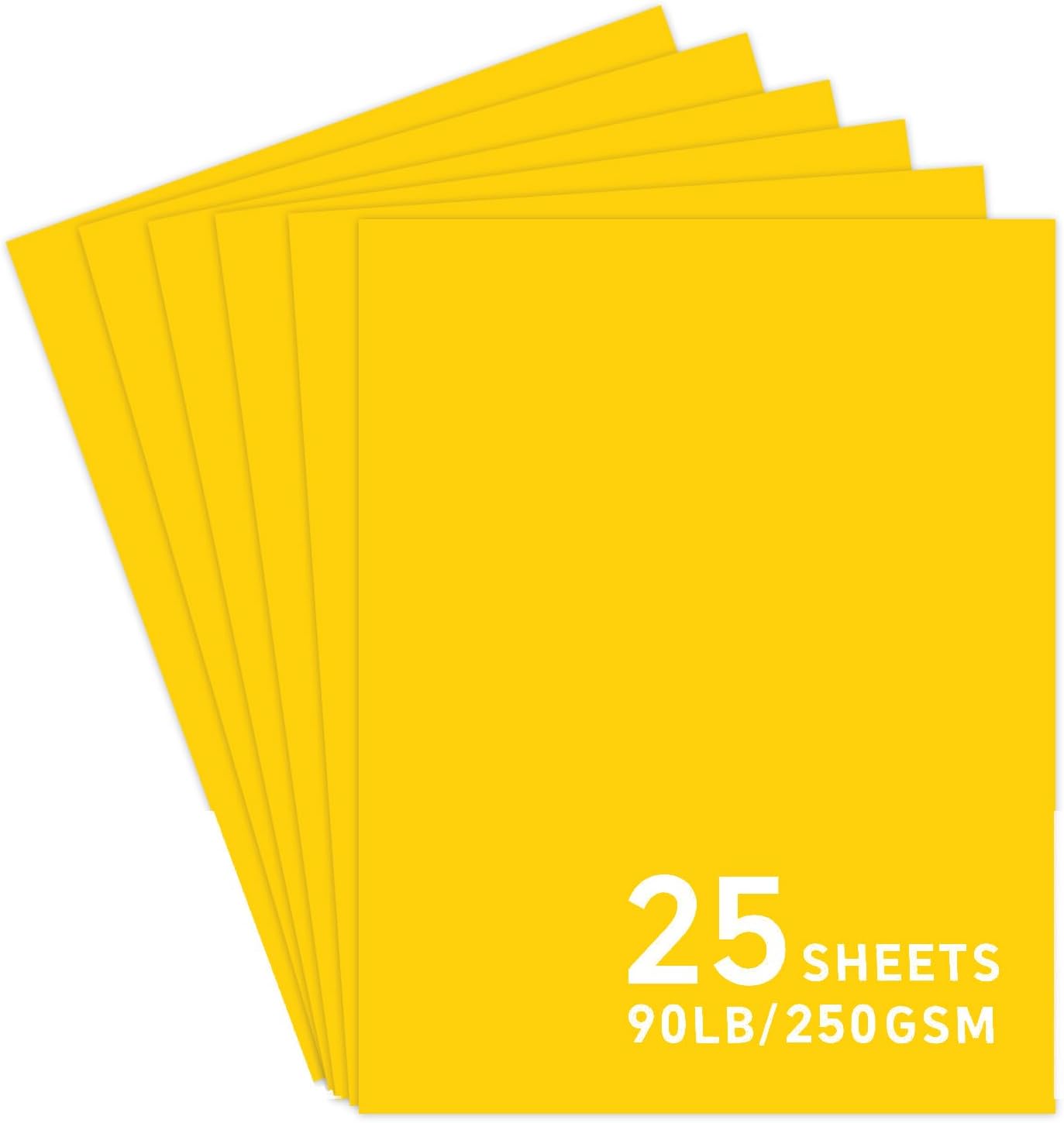 25Sheets Black Cardstock Paper, 8.5 x 11 Card stock for Cricut…