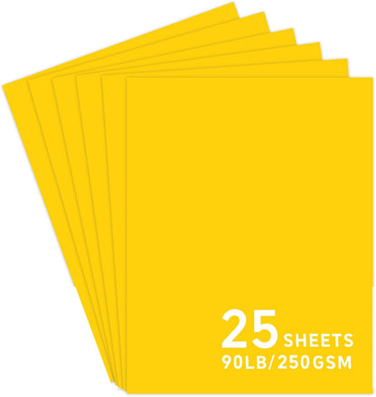 25Sheets Black Cardstock Paper, 8.5 x 11 Card stock for Cricut…