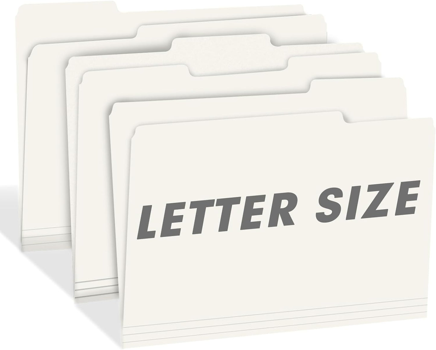 File Folder, RAZCC 150 Pack 1/3 Cut Tab File Folders Letter Size, Manila Folders, Folders with Tab, Great for Organizing and Easy File Storage