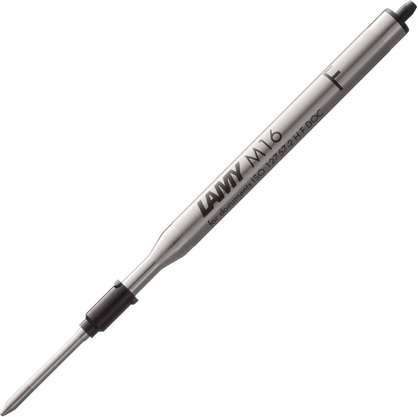 Lamy M16 ballpoint pen refill with large capacity, metal - Original replacement refill for all ballpoint pen models - Indelible - Fine line width in black ink