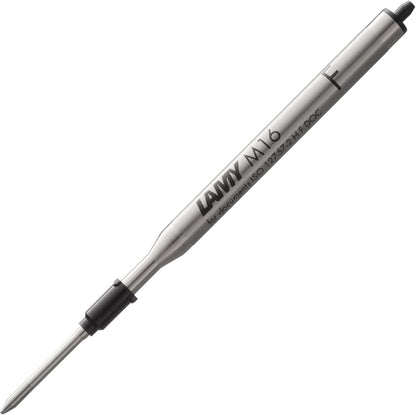 Lamy M16 ballpoint pen refill with large capacity, metal - Original replacement refill for all ballpoint pen models - Indelible - Fine line width in black ink