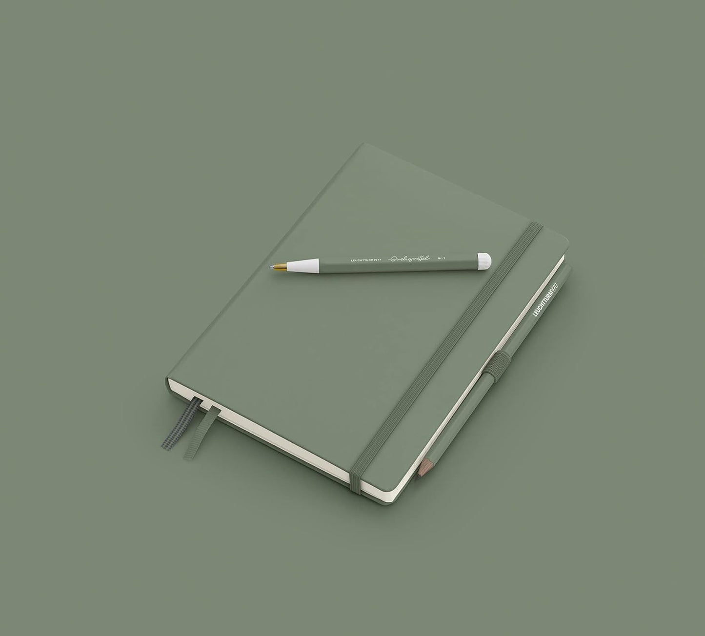 LEUCHTTURM1917 - Notebook Hardcover Medium A5-251 Numbered Pages for Writing and Journaling - Thinking Ahead (Plain Paper, Spice Brown)