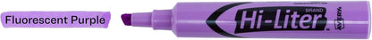 Avery Hi-Liter Desk-Style Highlighters, Smear Safe Ink, Chisel Tip, 12 Fluorescent Purple Highlighters (24060)
