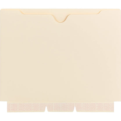 Smead File Jacket, Reinforced Straight-Cut Tab, Flat-No Expansion, Letter Size, Manila, 100 per Box (75500)