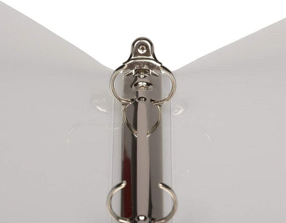 JAM PAPER Plastic 0.75 inch Binder - Clear 3 Ring Binder - Sold Individually