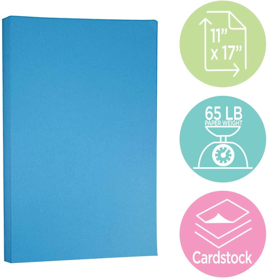 JAM PAPER Ledger Matte 24lb Paper - 90 gsm - 11 x 17 Tabloid - Yellow Recycled - 100 Sheets/Pack