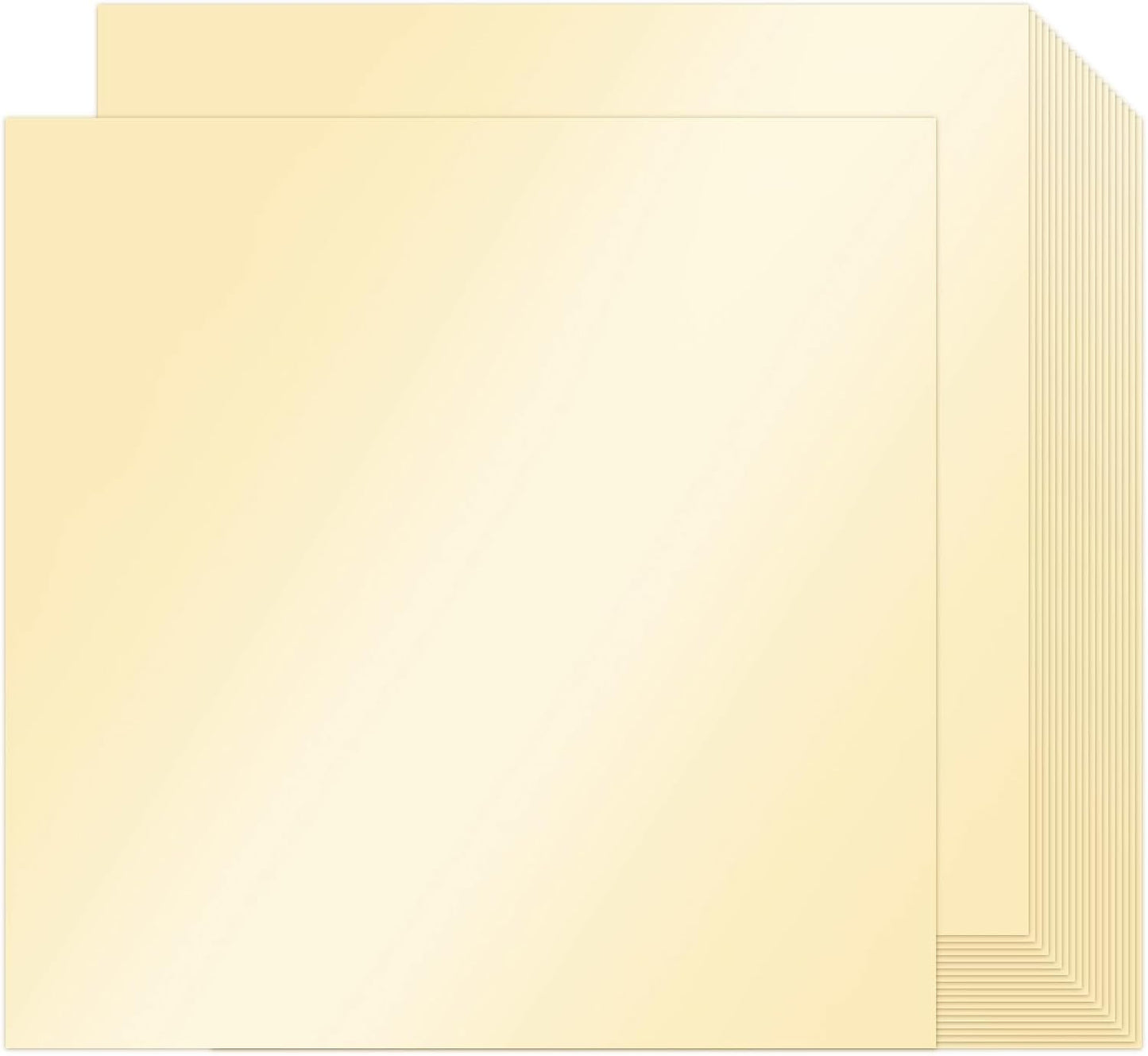 White Cardstock 12x12-24 Sheets Cardstock Paper, Goefun 80lb White Card Stock Paper for Card Making, Cricut, Crafting, Scrapbook, Photo Albums
