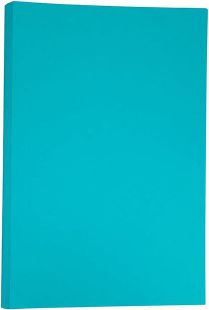 JAM PAPER Ledger Matte 24lb Paper - 90 gsm - 11 x 17 Tabloid - Yellow Recycled - 100 Sheets/Pack