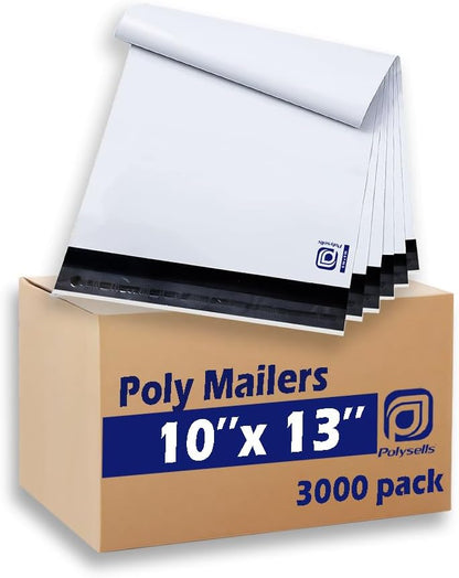 POLYSELLS 100 Pcs 14.5x19 Inch Poly Mailers Shipping Envelopes, Strong Adhesive Sealing, Waterproof, and Tear-resistant Postal Mailing Bags for Clothing, Books, and Accessories