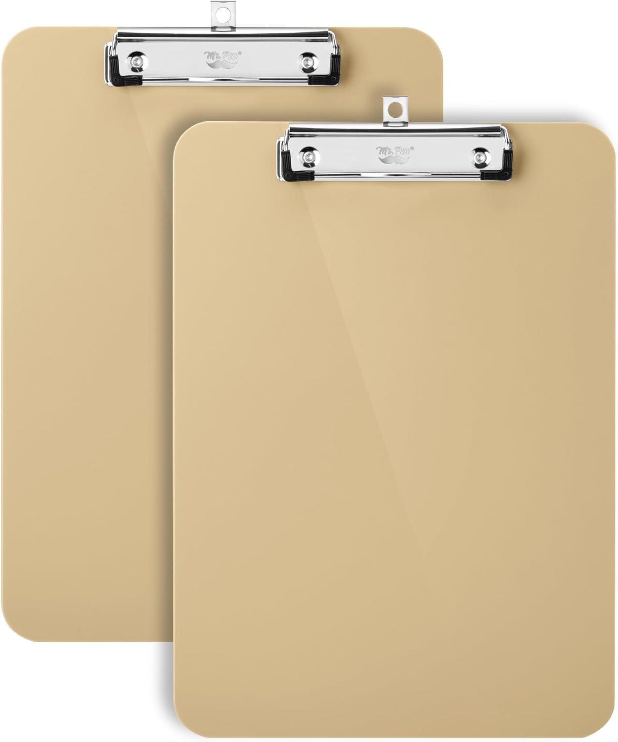 Mr. Pen- Plastic Clipboard, 12.5" x 9", 2 Pack, Clipboard Plastic, Low-Profile Metal Clip with Retractable Hanging Hole