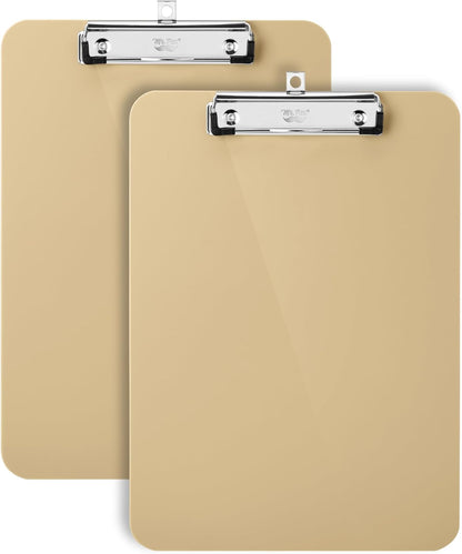 Mr. Pen- Plastic Clipboard, 12.5" x 9", 2 Pack, Clipboard Plastic, Low-Profile Metal Clip with Retractable Hanging Hole
