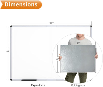 VIZ-PRO Magnetic Whiteboard/Dry Erase Board, 18 X 12 Inches, Includes 1 Eraser & 2 Markers & 4 Magnets