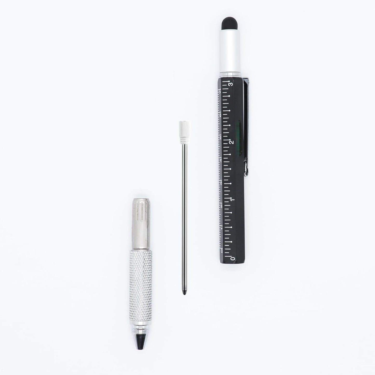 DUNBONG Ballpoint Metal D1 Refill for Multifunction Pen, Black pack of 5 pieces (Black)