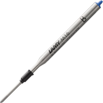 Lamy M16 ballpoint pen refill with large capacity, metal - Original replacement refill for all ballpoint pen models - Indelible - Broad line width in black ink