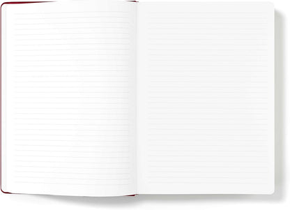 Wykeham's Executive Notebook – 8.5" x 12" – Customization Available (Personalized Black – Lined)