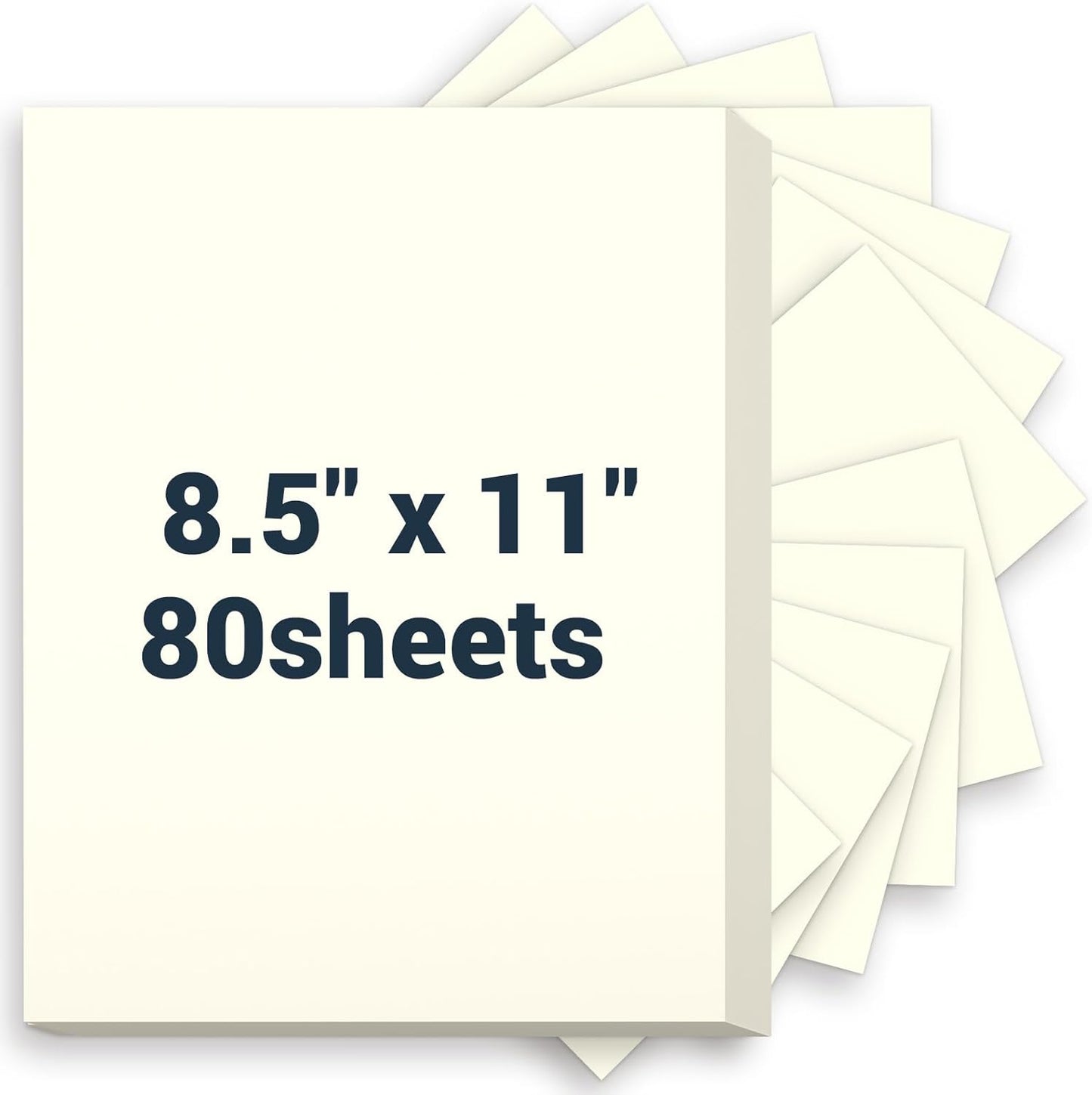 Cardstock 8.5 x 11, Thick Printer Paper 75 lb/200 gsm, 40 Sheets Card Stock White, Heavy Card stock, White CardStock Paper for Invitations, Diy Cards, Business Cards, Menus, Crafts, Drawing etc