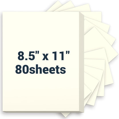 Cardstock 8.5 x 11, Thick Printer Paper 75 lb/200 gsm, 40 Sheets Card Stock White, Heavy Card stock, White CardStock Paper for Invitations, Diy Cards, Business Cards, Menus, Crafts, Drawing etc
