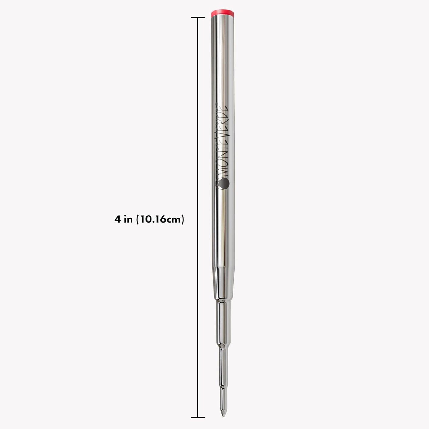 Monteverde USA Capless Ceramic Gel Refills to Fit Montblanc Ballpoint Pens, Fine Point Black Ink, Converts to Capless Rollerball, 2-Pack (M132BK)