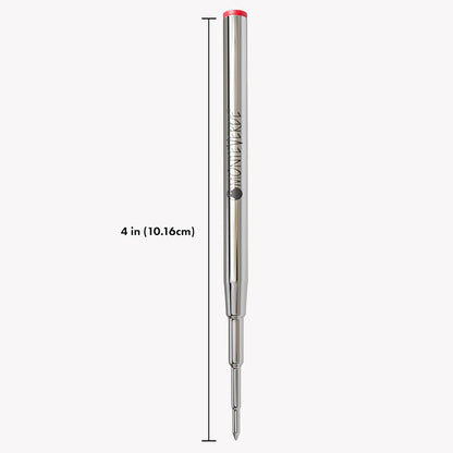 Monteverde USA Capless Ceramic Gel Refills to Fit Montblanc Ballpoint Pens, Fine Point Black Ink, Converts to Capless Rollerball, 2-Pack (M132BK)