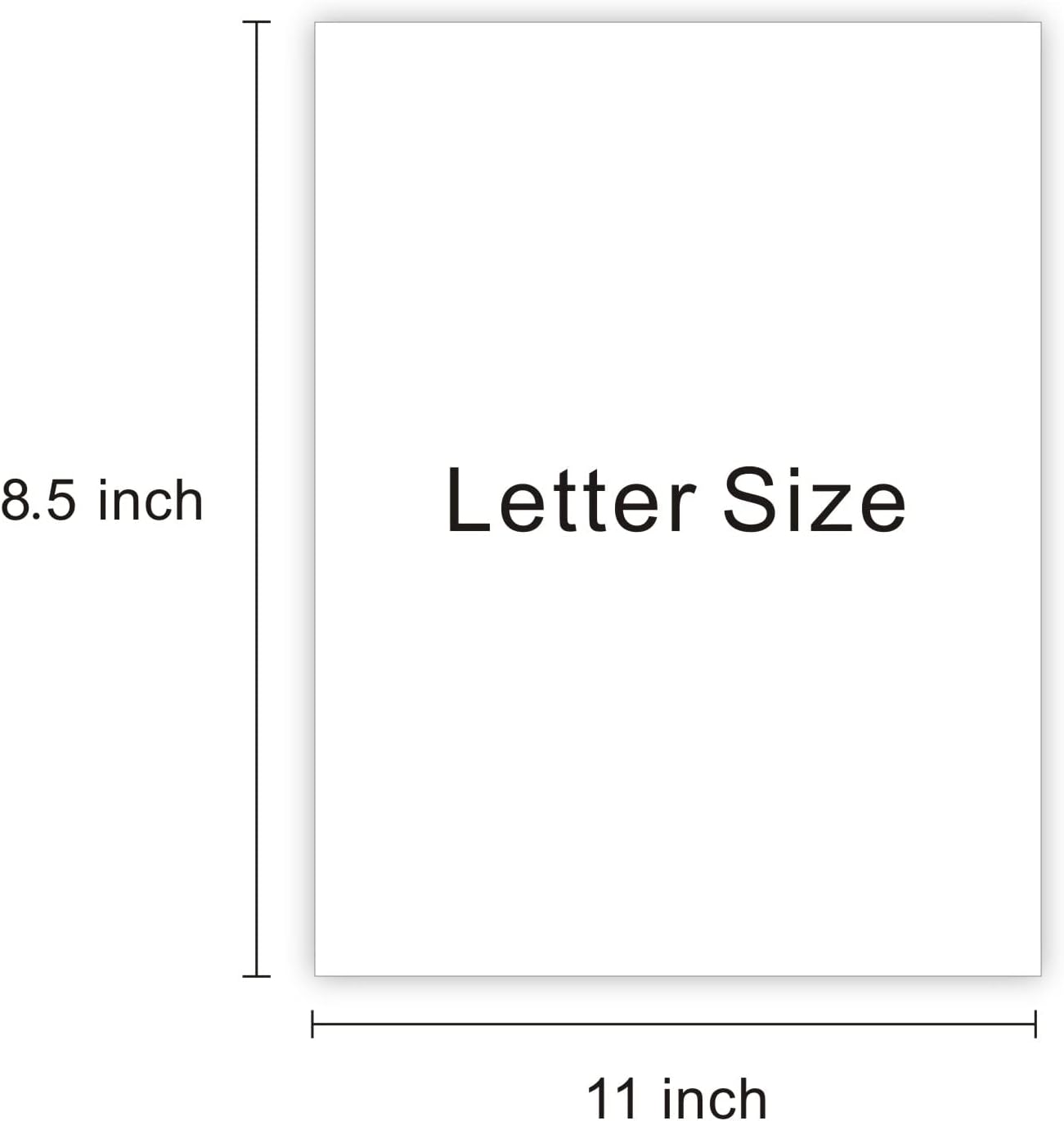 110lb White Cardstock 8.5 x 11 inches,100 Sheets Heavyweight Thick Paper 300 GSM for Arts and Craft, Drawing, DIY Projects