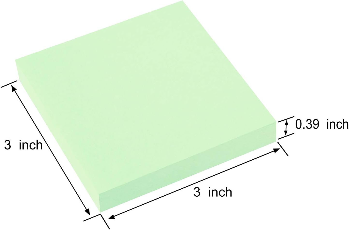 ZCZN 400 Sheets Pop-up Sticky Notes, 3 x 3 Inches, 4 Pads Bright Color Self-Stick Notes, 100 Sheets/Pad, Pink