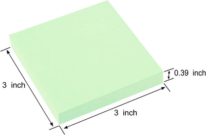 ZCZN 400 Sheets Pop-up Sticky Notes, 3 x 3 Inches, 4 Pads Bright Color Self-Stick Notes, 100 Sheets/Pad, Pink
