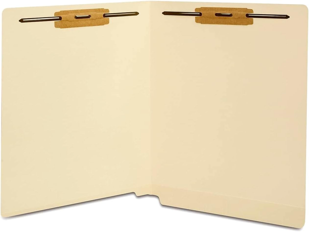 Staples Reinforced File Folder with Fasteners, Letter Size, Manila, Durable Paper Stock, 50/Pack
