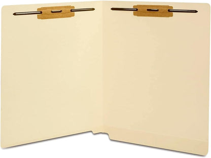 Staples Reinforced File Folder with Fasteners, Letter Size, Manila, Durable Paper Stock, 50/Pack
