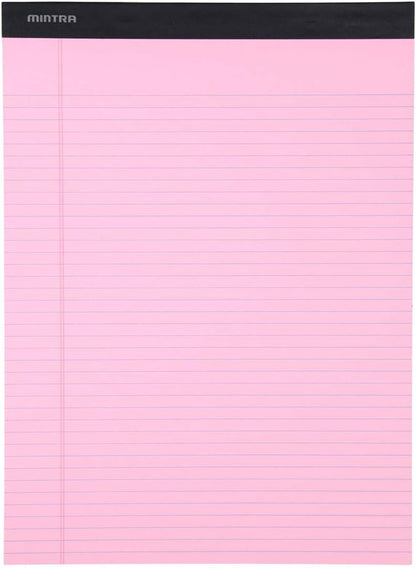 Mintra Office White Legal Pads – Ruled Notepads and Micro-Perforated Sheets, Ideal for Writing, Note-Taking & Creativity, Office, or Professional Use, Basic Pad 6 pack, 8.5"x11" (Narrow Ruled)