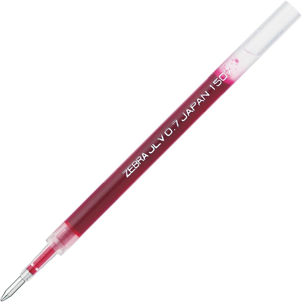 Zebra B-RJLV7-BK Gel Ballpoint Pen Refill, Sarasa Dry JLV-0.7 Lead, Black, 10 Count