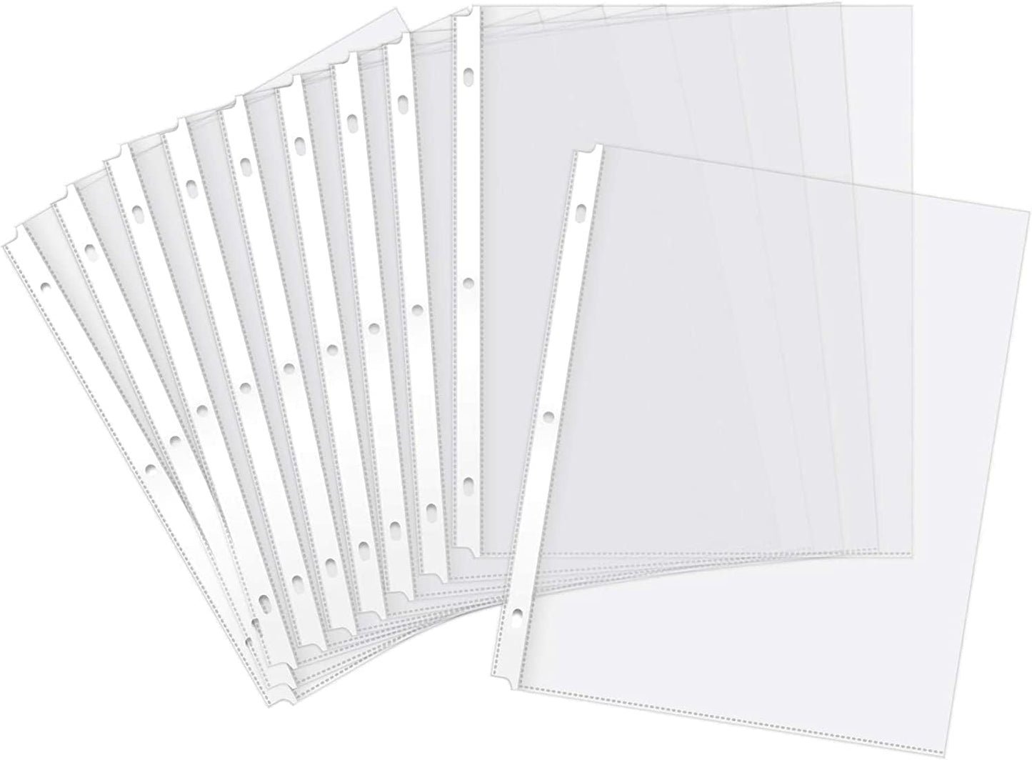 Sheet Protectors, 200 Count Clear Page Protectors for 3 Ring Binder, Top Loading Plastic Sleeves 8.5 x 11 inch