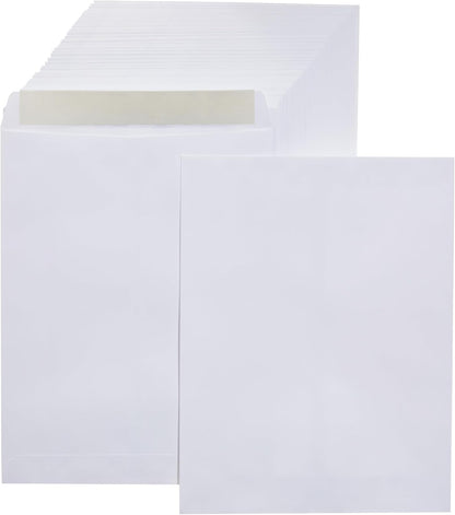 Amazon Basics Catalog Mailing Envelopes, Peel and Seal, 10 x 13 Inch, White, 100-Pack
