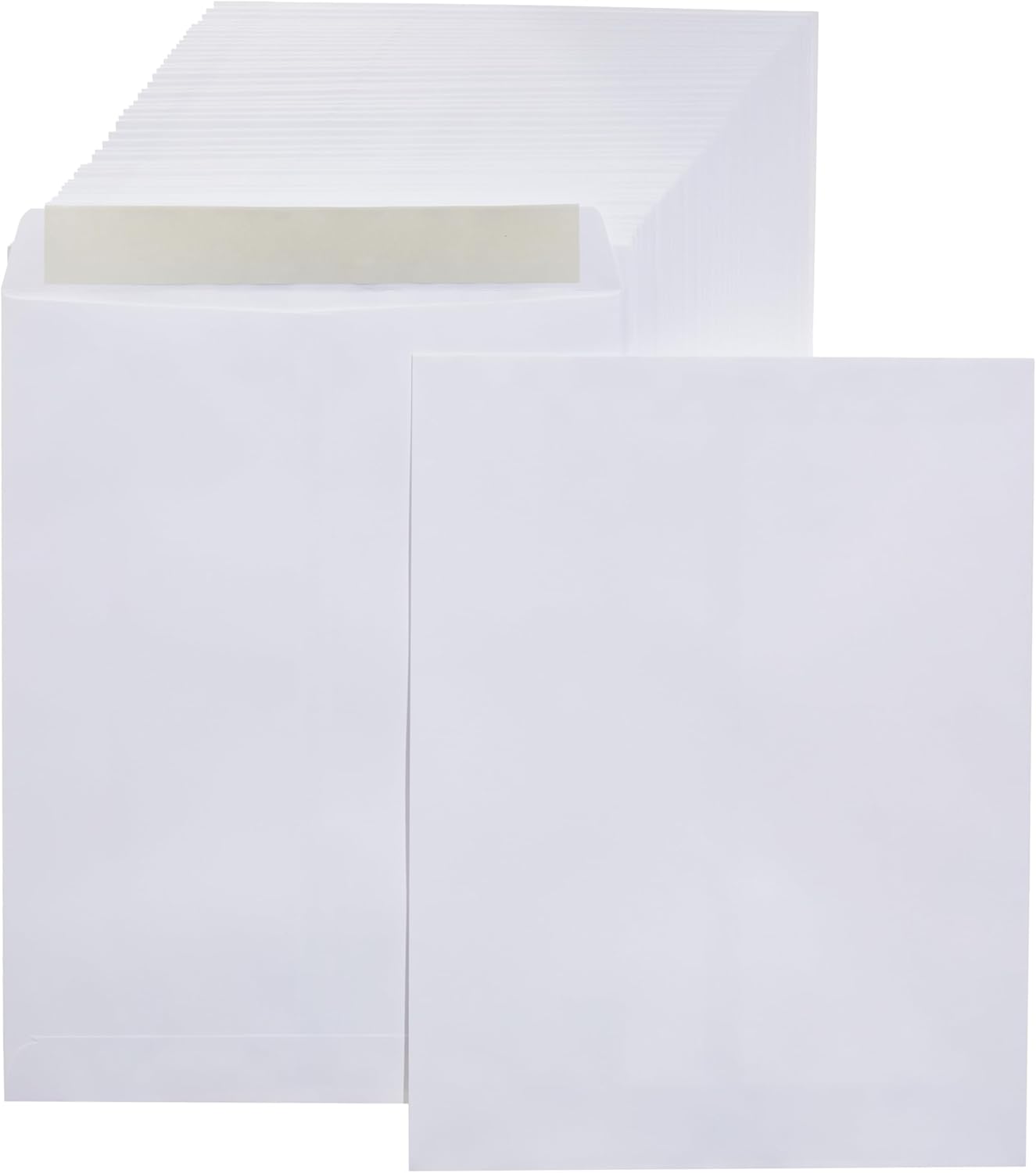Amazon Basics Catalog Mailing Envelopes, Peel and Seal, 9" x 12", Brown Kraft, 100-Pack