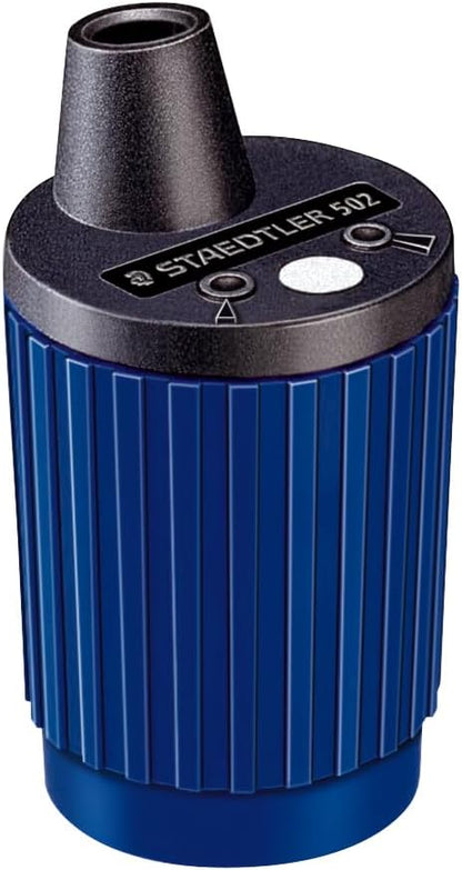 STAEDTLER Mars Lead Pointer: Rotary Mechanical Pencil Lead Sharpener for 2mm Holders, Precision Tool for Architects, Engineers & Artists, Dust Wiper & Adjustable Cone, Built-In Shavings Reservoir