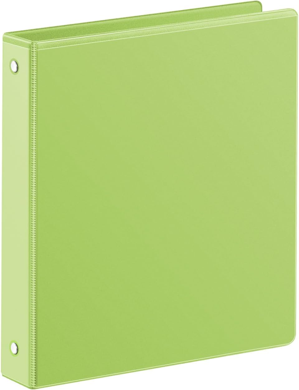 SUIN 1 Inch 3 Ring Binder, Clear 1'' View Presentation Binders with 2 Pockets, Fits 8.5 x 11 Letter Size, Durable Polypropylene, Non-Stick & PVC-Free for School, Office & Home (Orange)