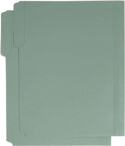 U Brands Fashion File Folders, 1/3-Cut Tabs in Assorted Positions, Letter Size, Office Supplies, 6 Count (Classic)