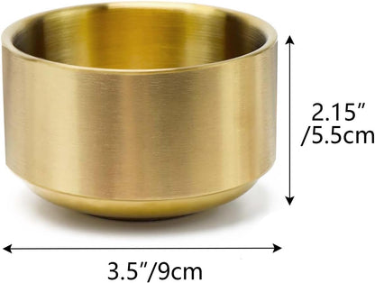 NatSumeBasics Gold Paper Clip Holder Cute Paper Clips Holder Round PaperClips Dispenser Elegant Desk Organizer Accessories Supplies (Gold)