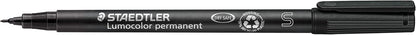 STAEDTLER Lumocolor Permanent Pen 317 Medium 1.0mm Line - Assorted Colours (Pack of 8) (317 WP8 ST), pack of 8