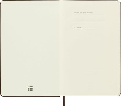 Moleskine Classic Notebook, Large, Squared, Red, Hard Cover (5 x 8.25)
