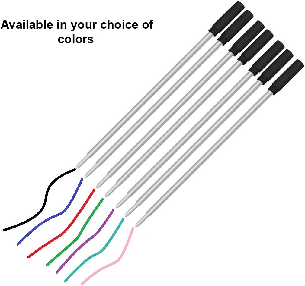 Pen Savings Ballpoint Pen Refills for Cross Pens, Medium Point 1.0mm, Frictionless Flow Smooth Writing, 10 Pack (Purple)