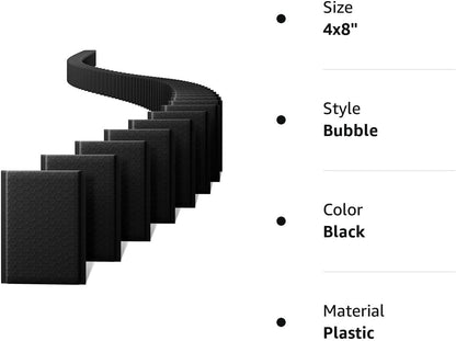Metronic Bubble Mailers 6x10 Inch 100 Pack Black Usable Size 6x9" Opaque Padded Envelopes Waterproof Bubble Envelopes Cushioning Mailer for Small Business Mailing Makeup Jewelry Gifts