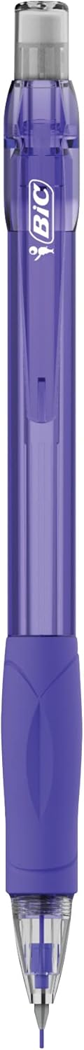 BIC Velocity Mechanical Pencils with Colored Leads, Medium Point (0.7 mm), 6-Count Pack, Perfect for Drawing and Journaling (MV7CP61-AST)