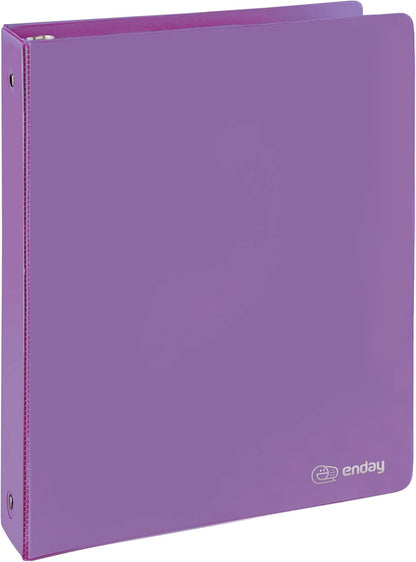 3 Inch Binder 3 Ring Binders Green, Slant D-Ring 3” Clear View Cover with 2 Inside Pockets, Heavy Duty Colored School Supplies Office and Home Binders – By Enday