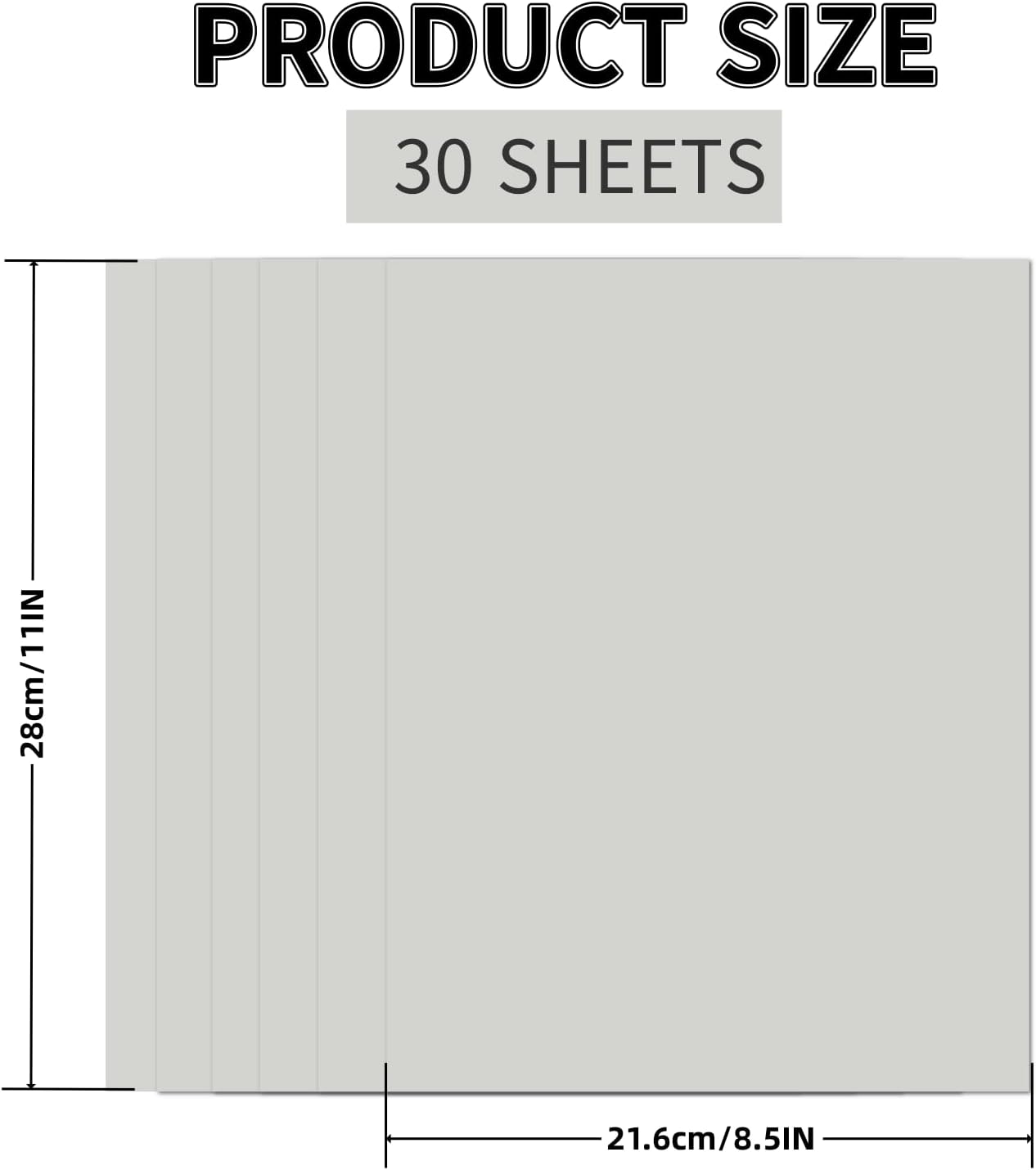 30 Sheets Sage Green Cardstock 8.5'' x 11'', 250gsm/92lb Heavyweight Cover Cardstock Paper, Thick and Smooth Card Stock Perfect for Invitations, Menus, Crafts, DIY Cards, Arts and Crafts
