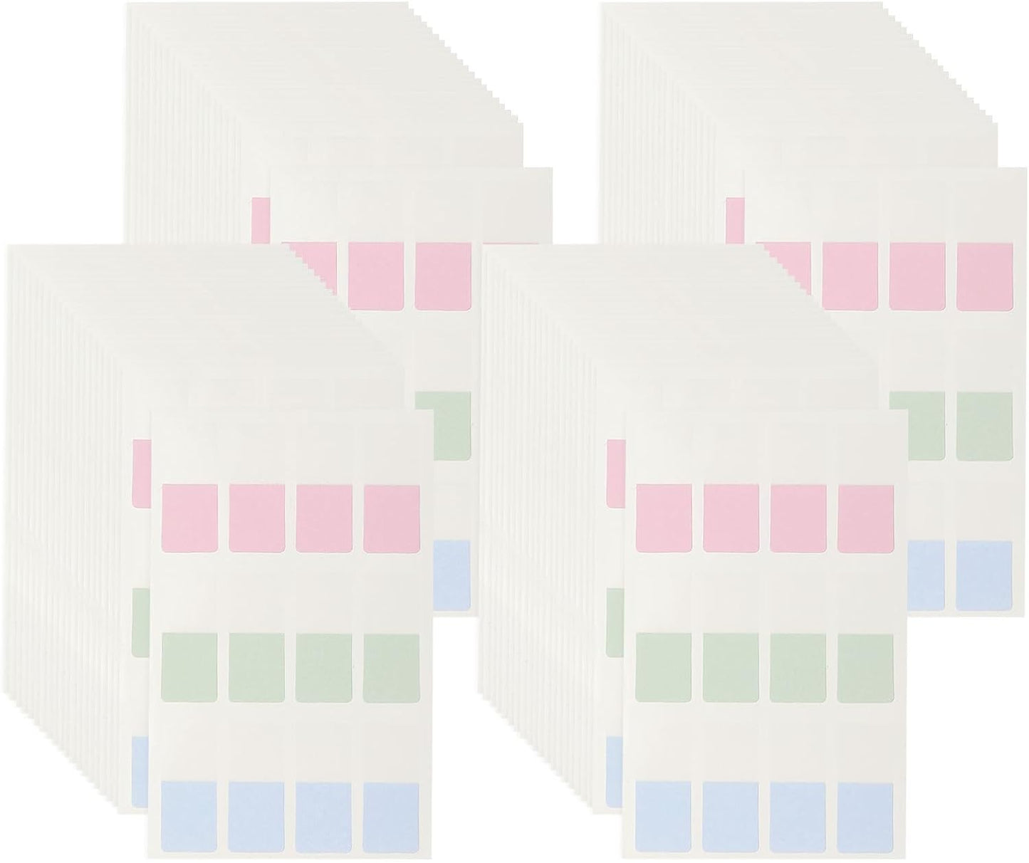 PATIKIL Clear Index Sticky Tabs, 480 Pcs Small Transparent Sticky Notes Bookmarks Planner Stickers Page Tabs for Office Notebooks File Folder Ledger Book, Gradient Pink