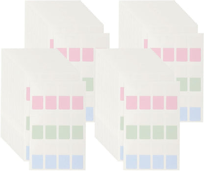 PATIKIL Clear Index Sticky Tabs, 480 Pcs Small Transparent Sticky Notes Bookmarks Planner Stickers Page Tabs for Office Notebooks File Folder Ledger Book, Gradient Pink