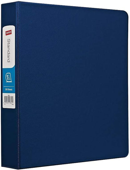 Staples Standard 2-Inch 3-Ring View Binder, Holds Up to 450 Sheets, Orange, Durable Binder for Office & School