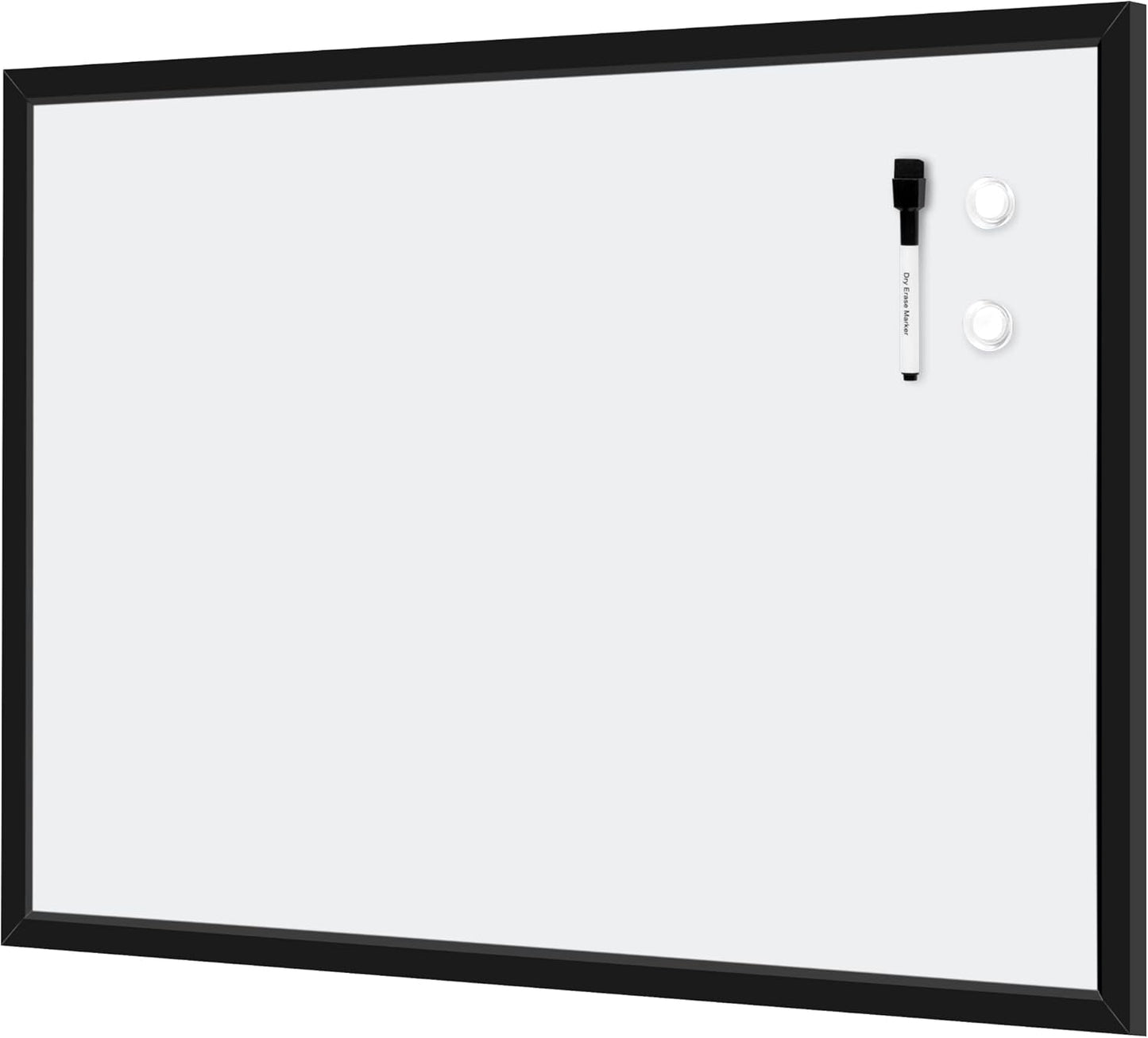 Amazon Basics Magnetic Dry Erase Whiteboard, 36 x 48-inch, Aluminum Frame, Silver/White, Easy to Install