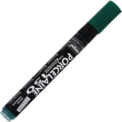 Pebeo Porcelaine 150, China Paint Fine Tip Marker - Anthracite Black (021009)