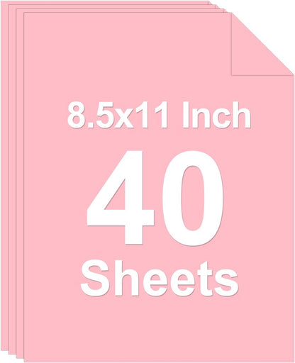 40 Sheets Colored Cardstock, 8.5 x 11 Construction Paper, Black Card Stock Paper, Cardstock Printer Paper for Halloween,Mothers Day, Christmas, Wedding Invitations, DIY Cards, Photo, Art and Crafts